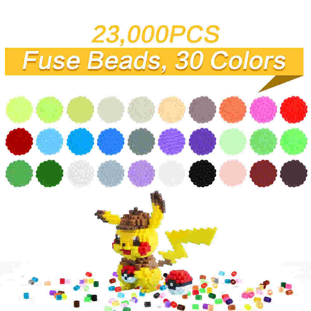 Generic Colorful Fuse Beads Kit Hama Beads Fusion Beading Handmade Craft  For
